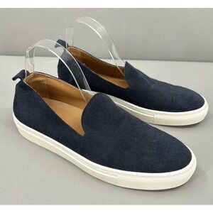 Sid Mashburn Shoes Mens Size 8 Blue Suede Slip-On Low Top Sneakers Portugal Boat